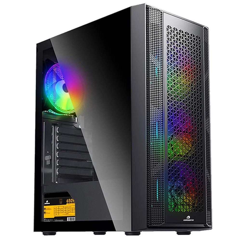 GAMEBOOSTER%20JBST-GBF3107B%20650W%2080+%20BR%204x12CM%20RGB%20FAN%20ATX%20PENCERELİ%20USB3.0%20SİYAH%20KASA