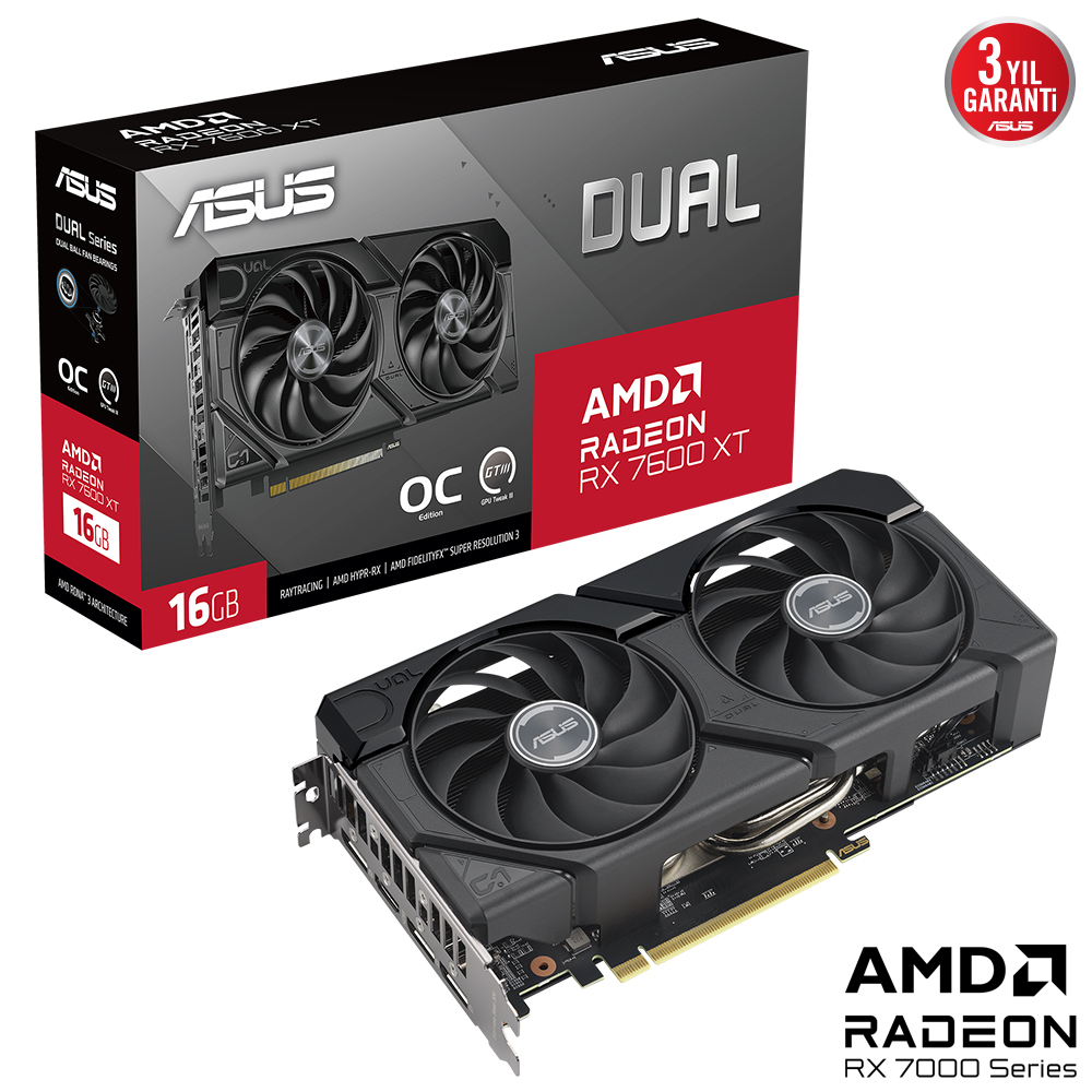 ASUS%20DUAL-RX7600XT-O16G%20RX7600XT%2016GB%20GDDR6%20128Bit%20DVI/HDMI/DP