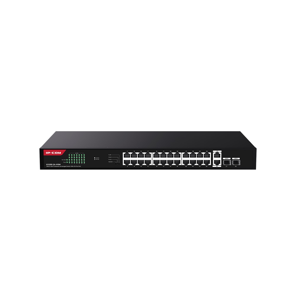 IP-COM%20G1128P-24-410W%2024%20PORT%20POE%2010/100/1000%202x%20GE%20+%202x%20SFP%20410W%20YONETILEMEZ%20RACK%20MOUNT%20SWITCH