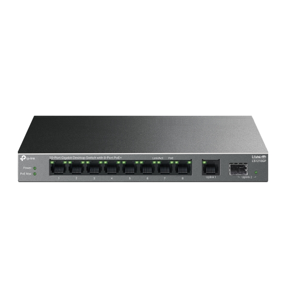 TP-LINK%20LS1210GP%2010%20PORT%2010/100/1000%208%20PORT%20POE+%20YONETILEMEZ%20DESKTOP%20SWITCH%20METAL%20KASA