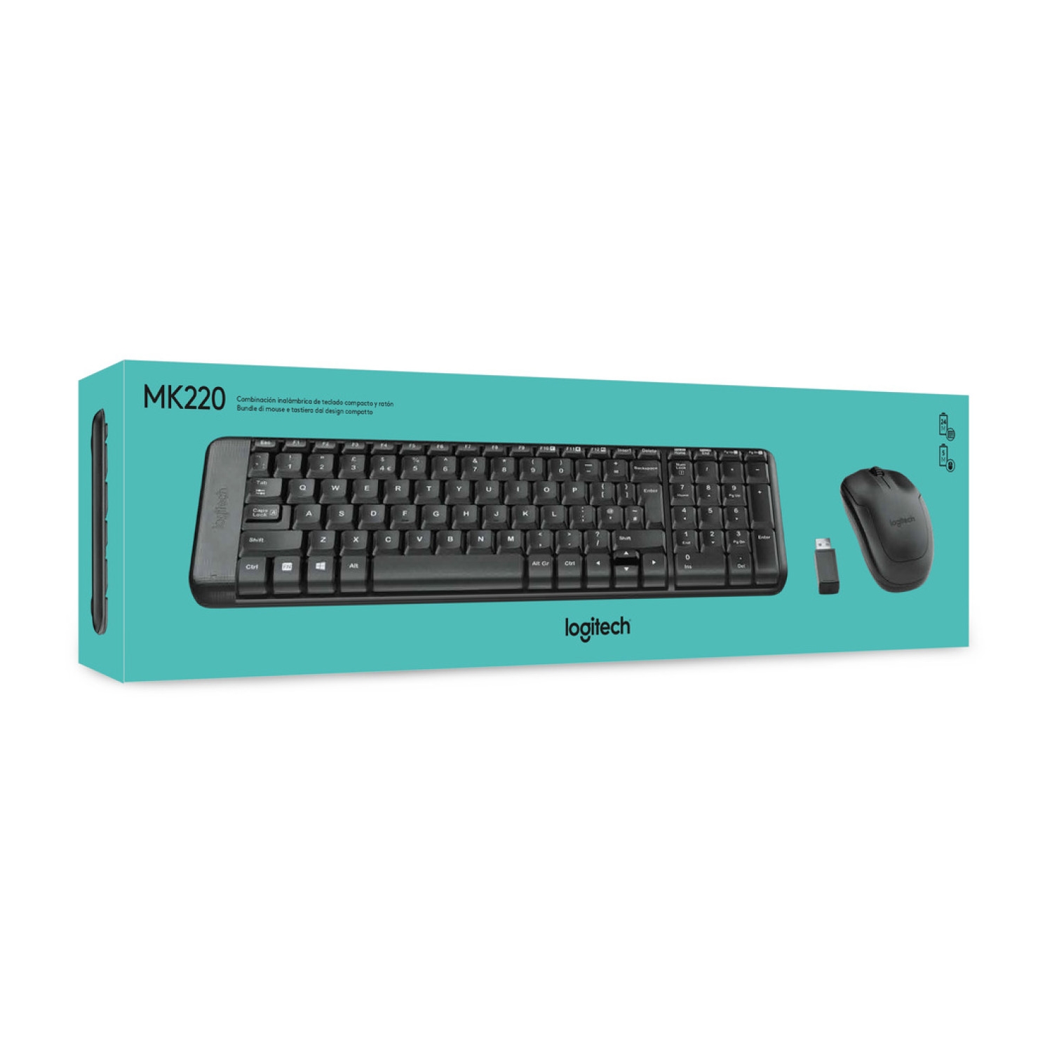 LOGITECH%20MK220%20TÜRKÇE%20KABLOSUZ%20SİYAH%20Q%20KLAVYE+MOUSE%20SET