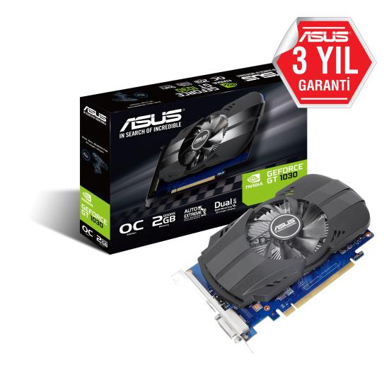 ASUS PHOENIX GT1030 2GB DDR5 64Bit DVI/HDMI 16X PH-GT1030-O2G