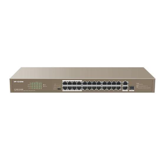 IP-COM F1126P-24-250W 24 PORT 10/100 24 PORT POE 2 PORT UPLINK + 1 SFP 250 WATT YONETILEMEZ RACK MOUNT SWİTCH