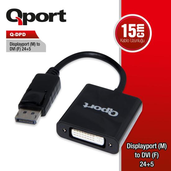 QPORT Q-DPD DISPLAY TO DVI ÇEVİRİCİ