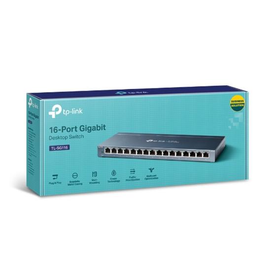 TP-LINK TL-SG116 16 PORT 10/100/1000 YONETILEMEZ DESKTOP SWITCH