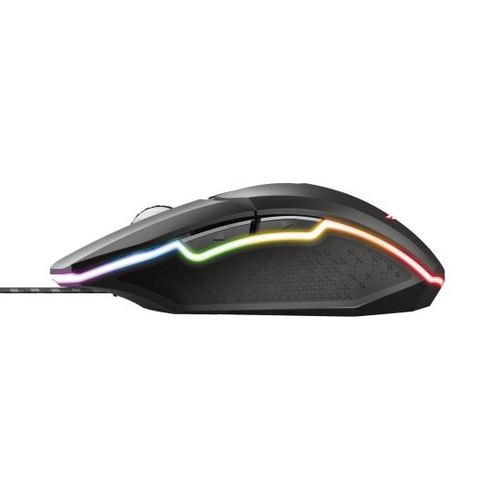 TRUST IDON 23645 GXT 950 USB 5000DPI SİYAH 7XBUTTONS RGB GAMING MOUSE