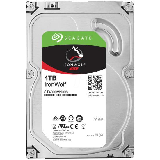 SEAGATE IRONWOLF 4TB 5400RPM 256MB SATA3 ST4000VN006 NAS HDD (RESMİ DİSTİ GARANTİLİ)