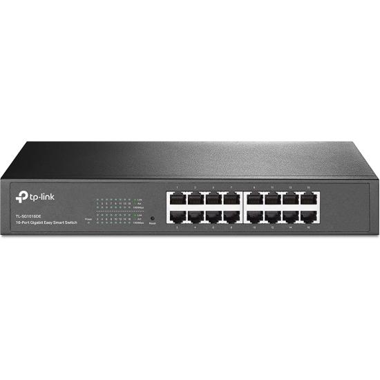 TP-LINK TL-SG1016DE 16 PORT 10/100/1000 EASY SMART RACK MOUNT SWITCH