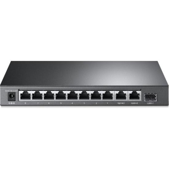 TP-LINK TL-SL1311MP 10 PORT 10/100 8 PORT POE 2 PORT UPLINK + 1 SFP YONETILEMEZ RACK MOUNT SWITCH