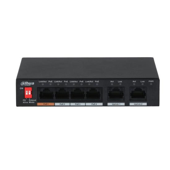 DAHUA PFS3006-4ET-60-V2 4 PORT POE 10/100 60W SWITCH