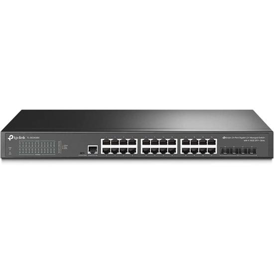 TP-LINK OMADA TL-SG3428X 24 PORT 10/100/1000 4 X SFP YONETILEBILIR RACK MOUNT SWITCH