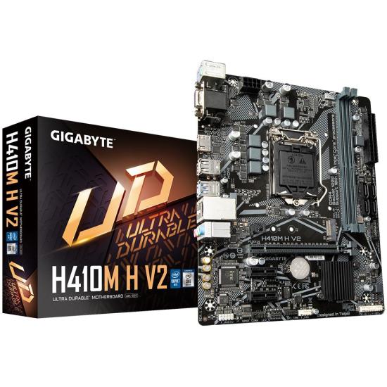 GIGABYTE H410M-H-V2 2xDDR4 1XVGA/1XHDMI 1xGLAN 1xM.2 1200Pin ANAKART