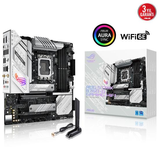 ASUS ROG STRIX B760-G GAMING WIFI 4xDDR5 7800 VGA HDMI 2x M2 USB3.2 WiFi 6E-BT AURA RGB 2.5Gbit LAN ASUS 5X PROTECTION III Armoury Crate AI Suite 3