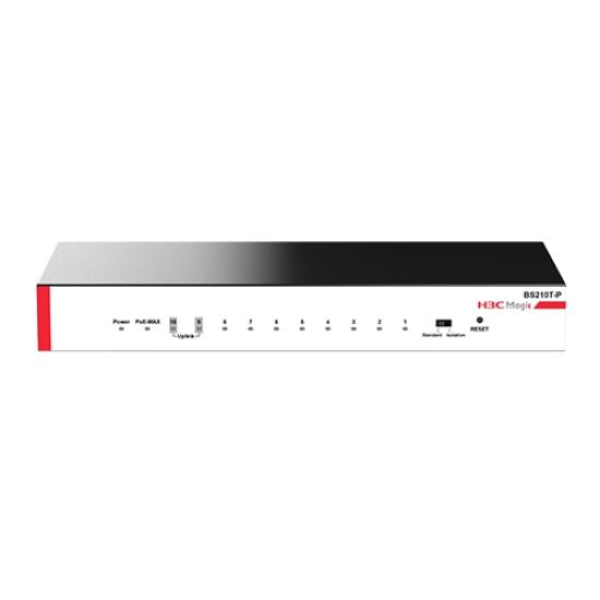 H3C MAGIC 9801A5C2 BS210T-P 8 PORT + 2 GİGA UPLINK 10/100/1000 8 PORT POE 57W YONETILEMEZ DESKTOP SWITCH