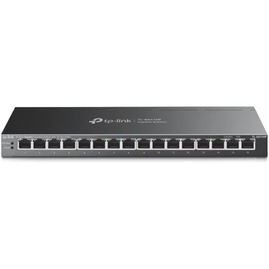 TP-LINK TL-SG116P 16 PORT 10/100/1000 16 PORT POE+ YONETILEMEZ DESKTOP SWITCH