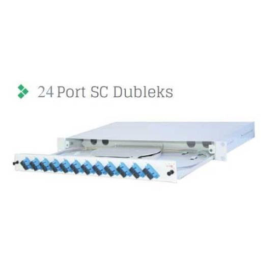 ERAT R1U19KZSCDX-24F 1U 19’’ 24 FIBERLI FULL SET SC DX RACK TİPİ MM 50/125 PATCH PANEL