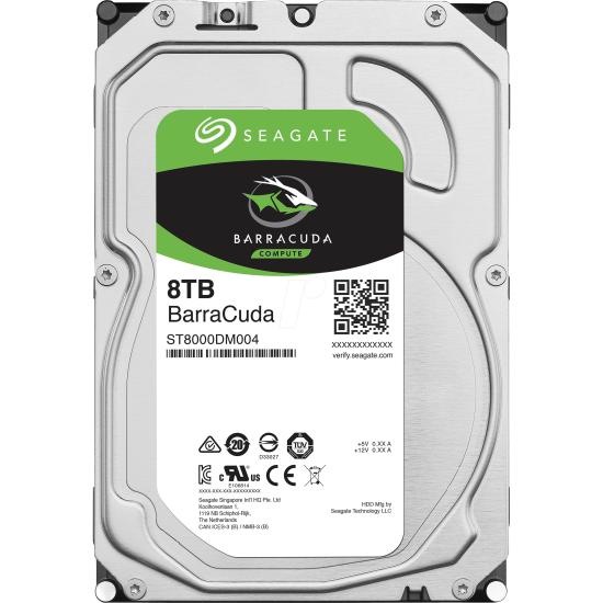 SEAGATE BARRACUDA DESKTOP 8TB 7200RPM 256MB SATA3 6Gbit/sn ST8000DM004 HDD