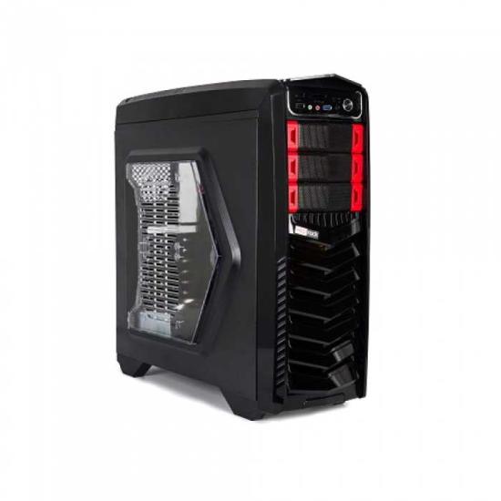 REDROCK G901BR GAME PSU’suz 1x12CM FAN MIDI TOWER PENCERELİ 1xUSB2.0/1xUSB3.0 1xAUDIO SİYAH KIRMIZI KASA